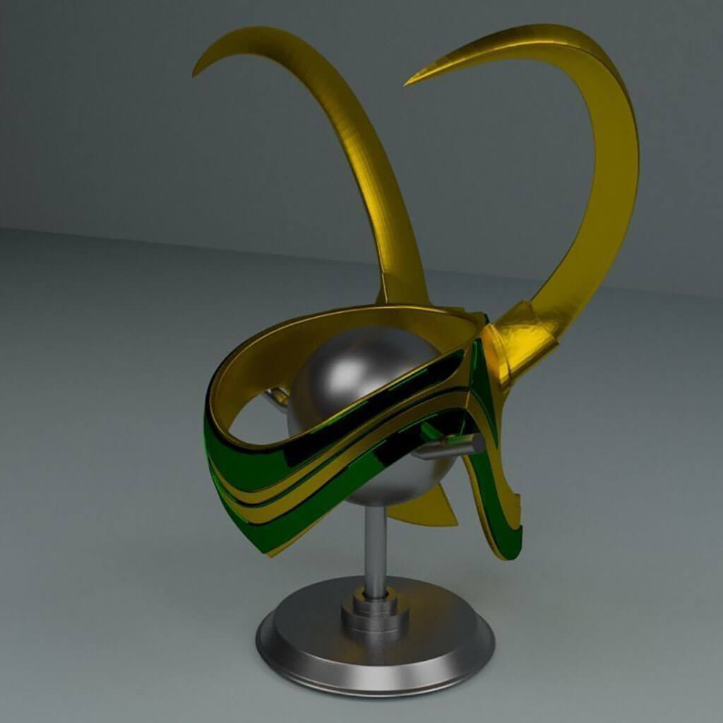 Loki New Helmet Crown - 3D Model by 3DModelDesigner