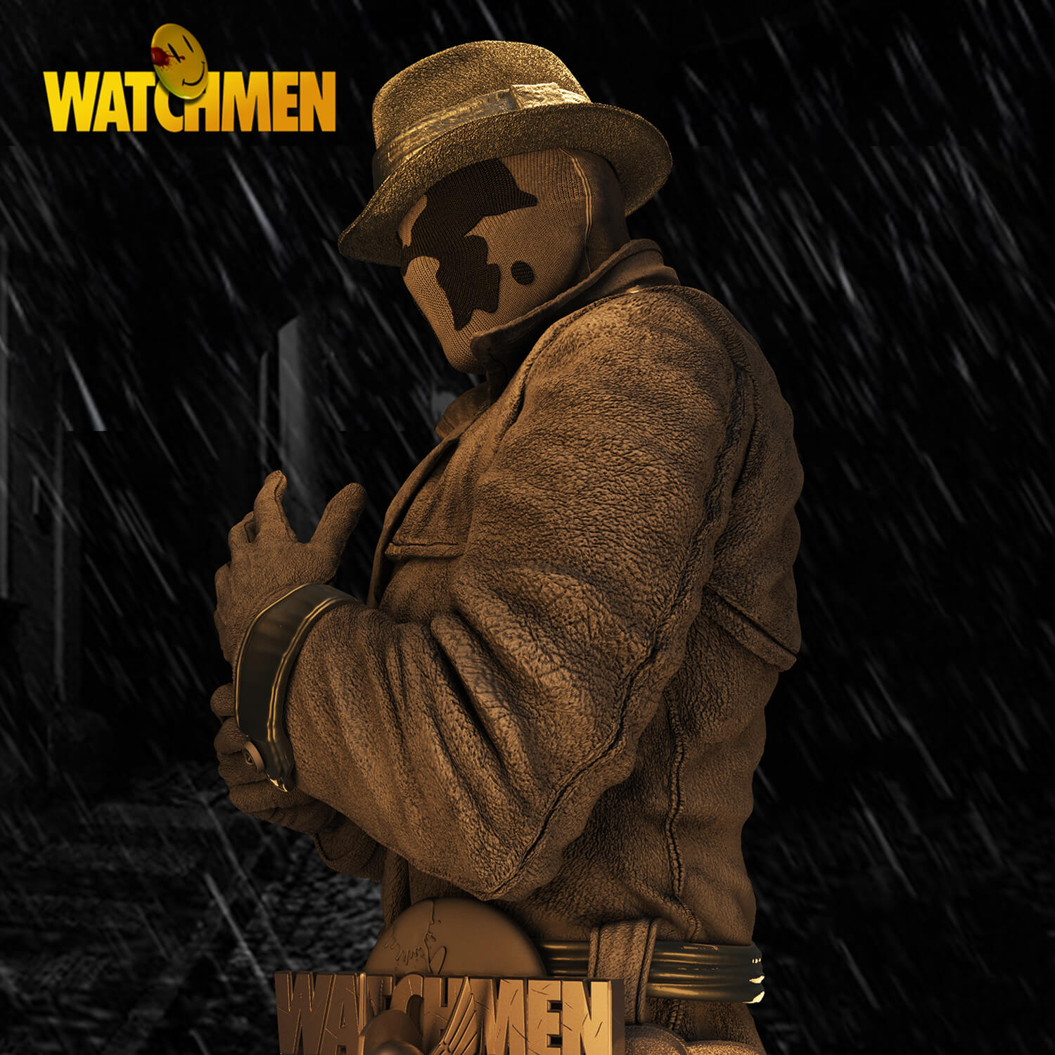 Rorschach Bust - 3D Model by 3DModelDesigner