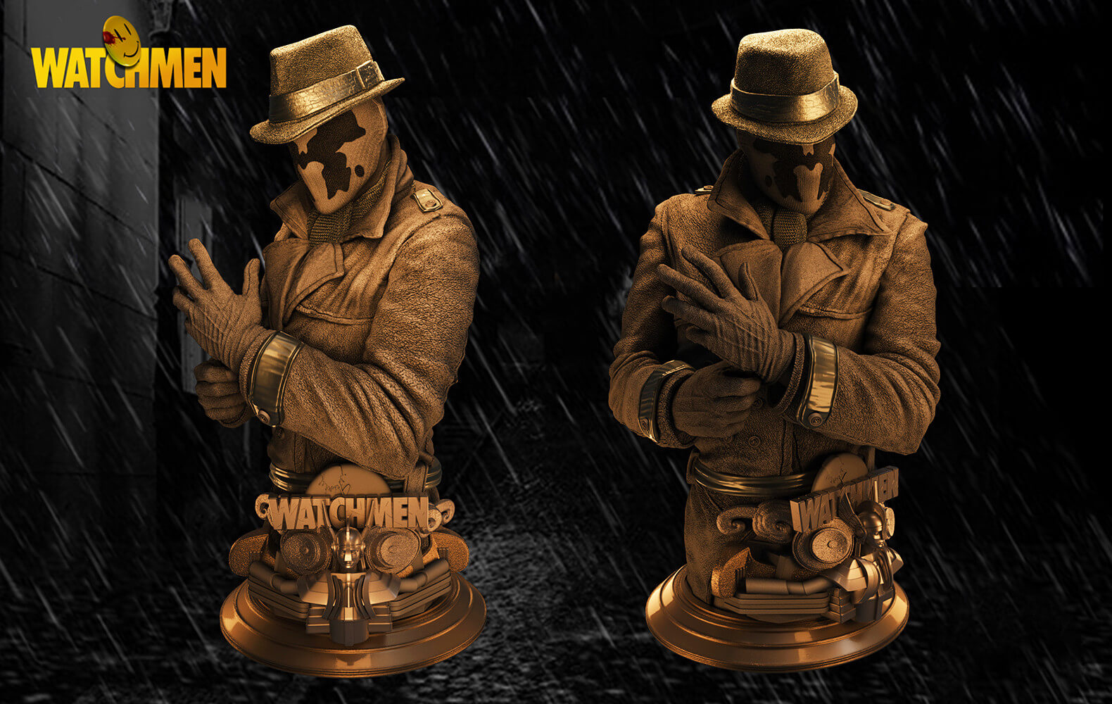 Rorschach Bust - 3D Model by 3DModelDesigner