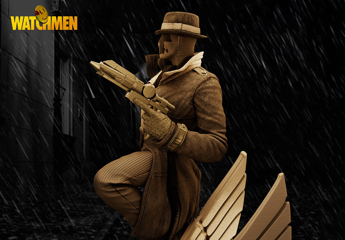 Rorschach Sculpture - 3D Model by 3DModelDesigner