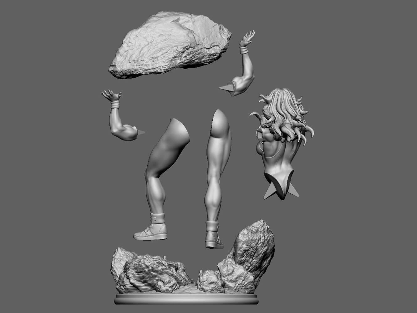 She Hulk (She-Hulk) 3D Model by 3DModelDesigner