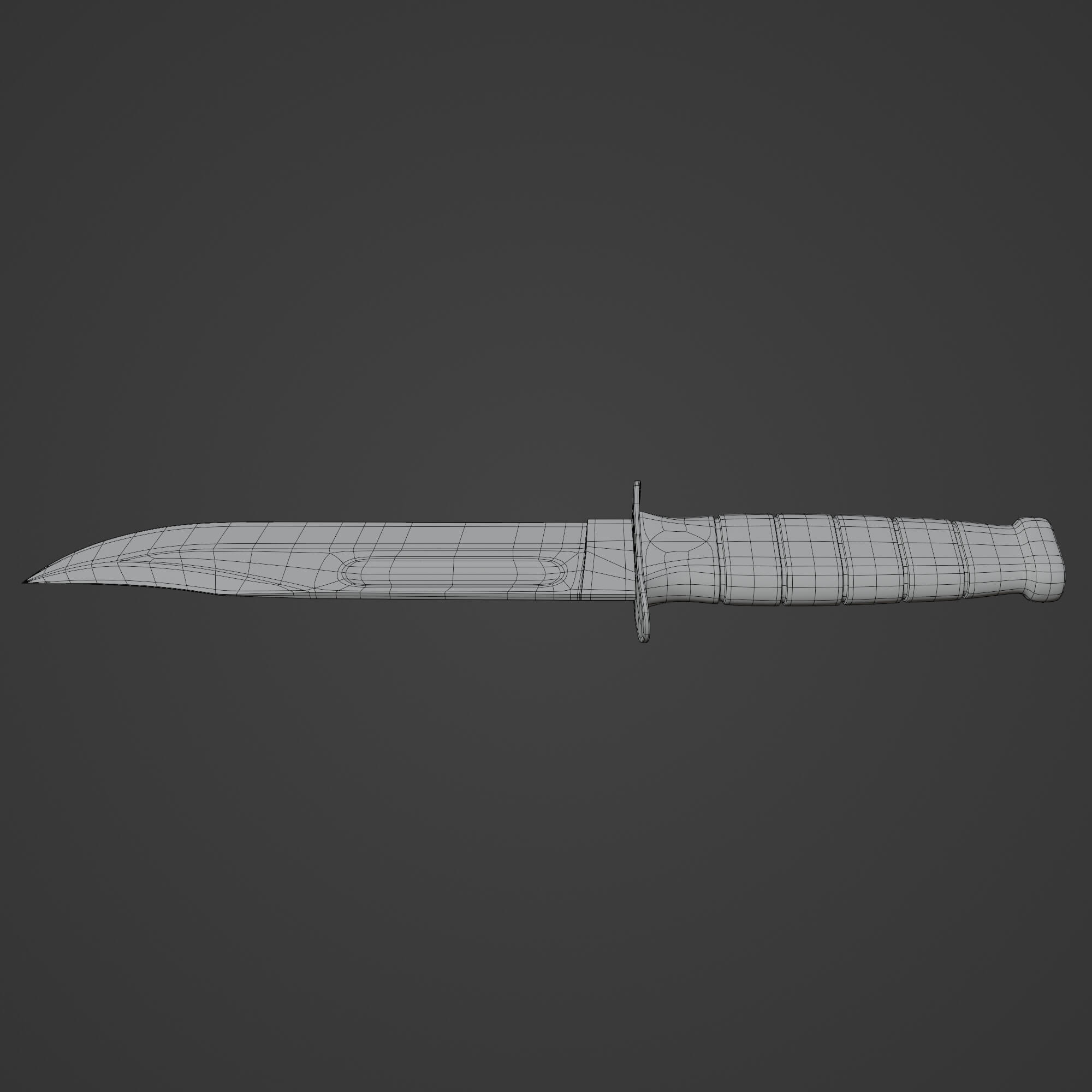 Fighting Utility Knife 3D Model by 3DModelingCorp