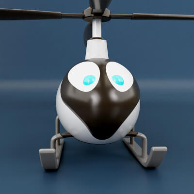 3D Printable Toy Helicopter Design