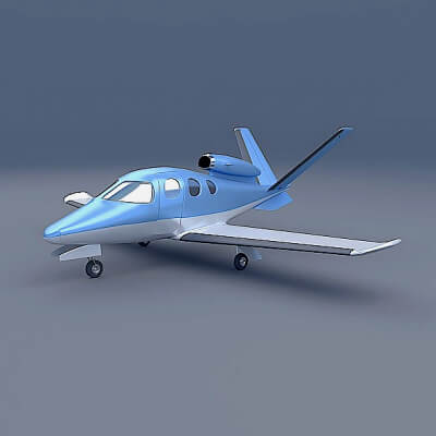 Cirrus Private Jet 3D Model