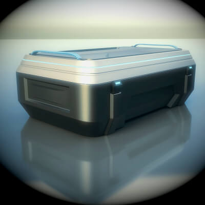Cyber Crate Game Asset