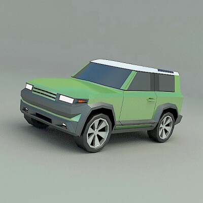 Lowpoly Generic Land Rover