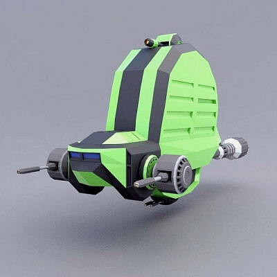 Snailox Lowpoly Spaceship