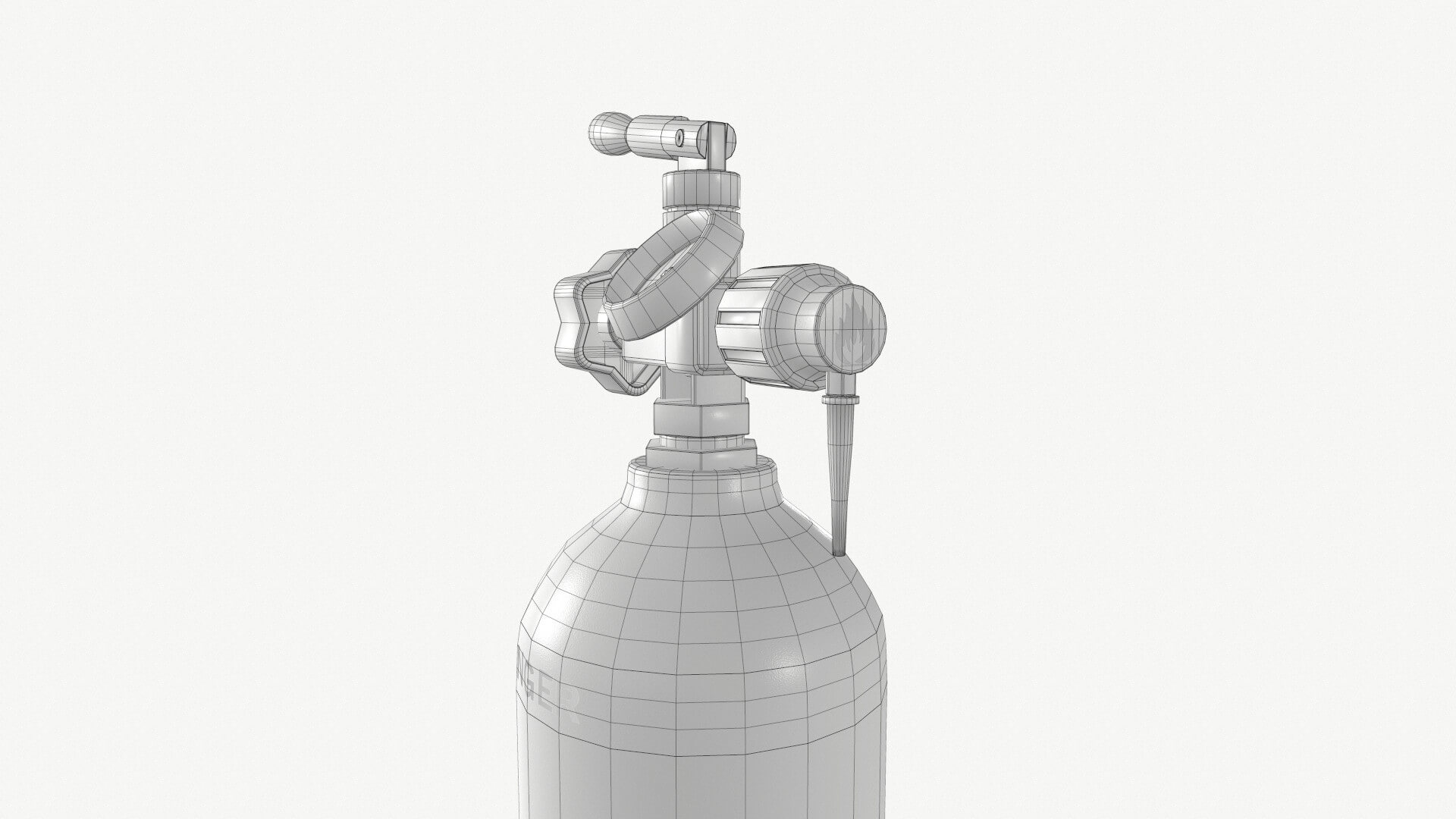 Blue Oxygen Tank - 3D Model by 3DMolier_Nk