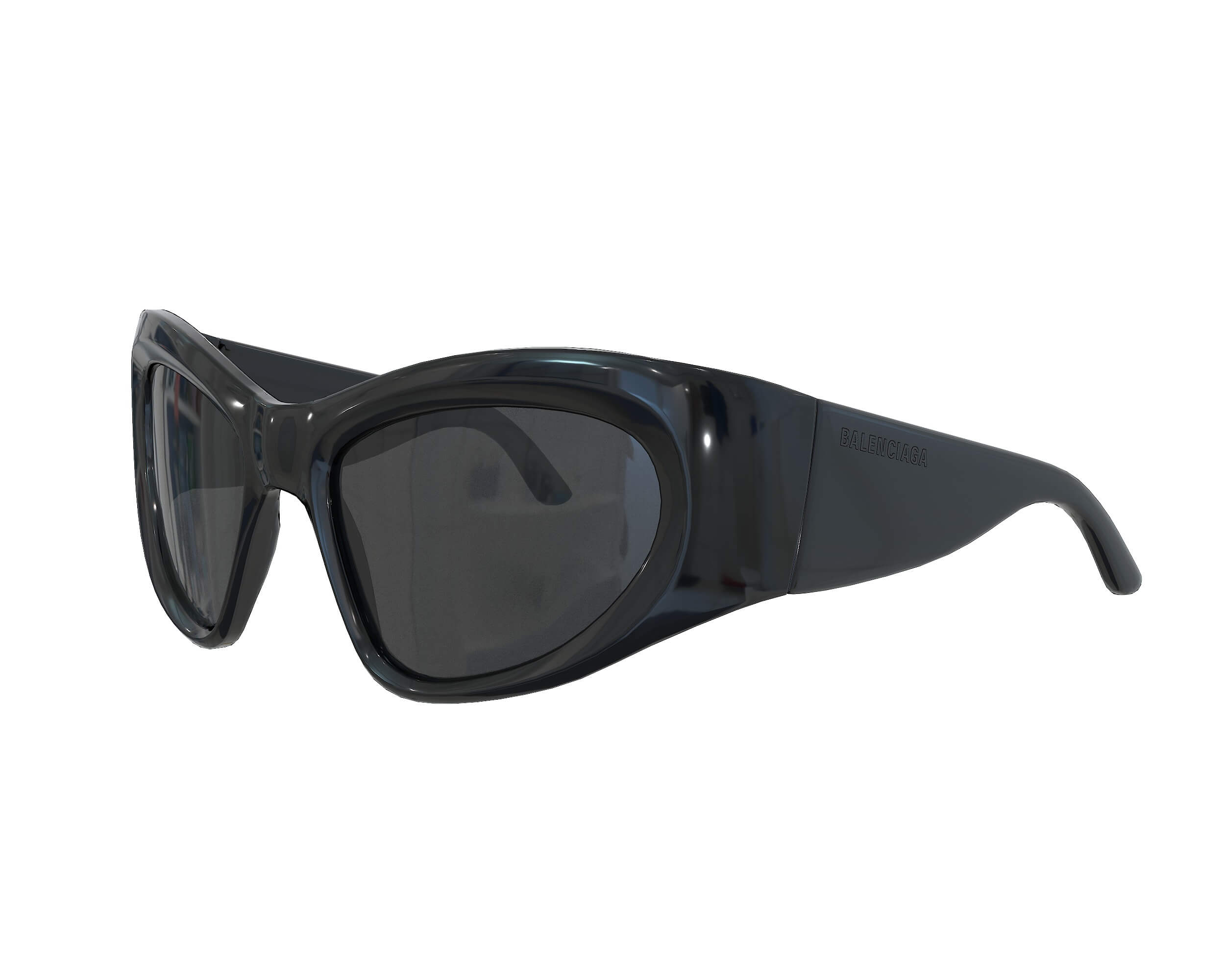 BALENCIAGA Wrap D-Frame サングラス Wrap D-frame Sunglasses in Black | Balenciaga US