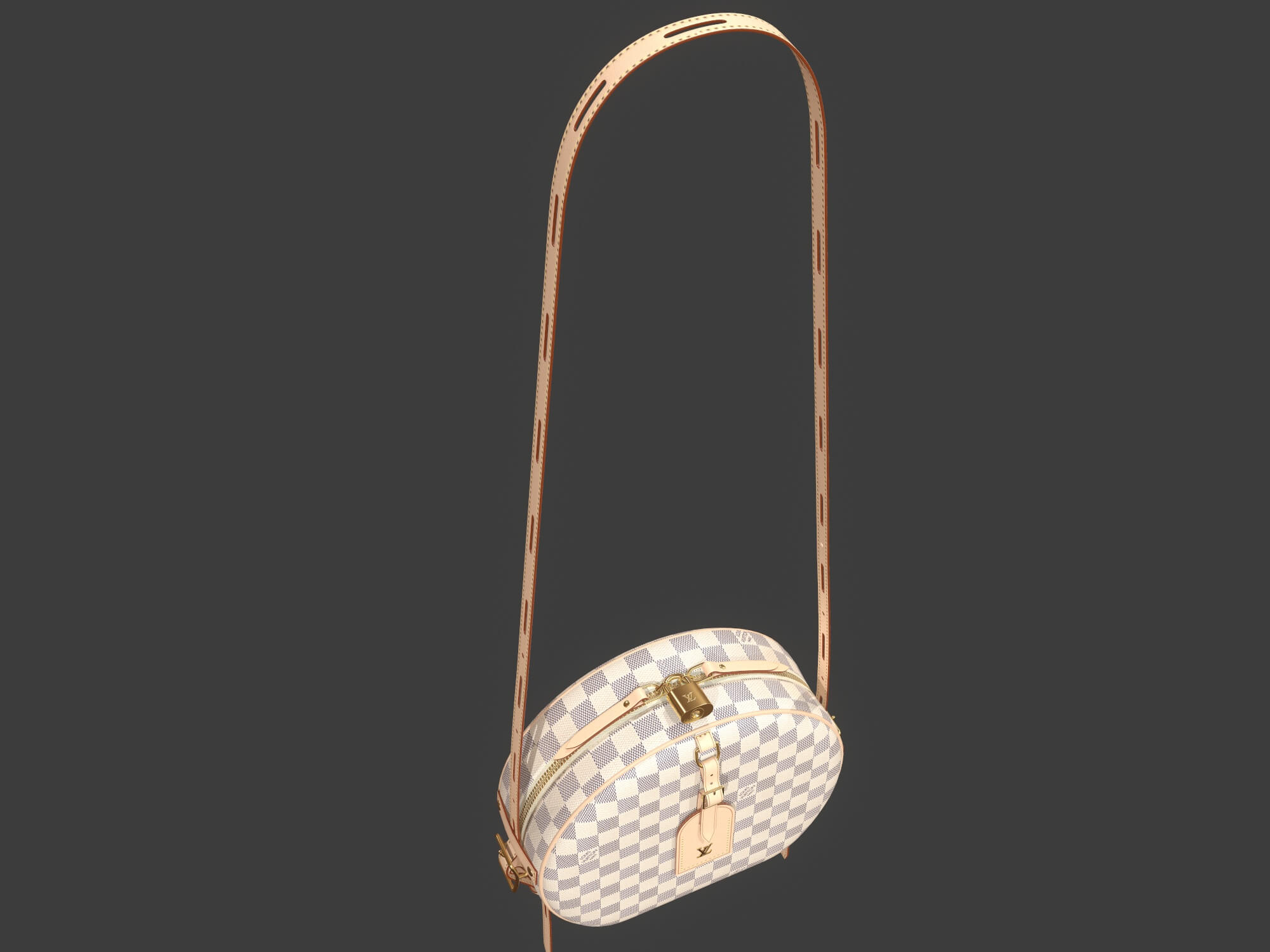 Louis Vuitton Boite Chapeau Souple Bag Azur Damier Ebene - 3D Model by  3dmonk