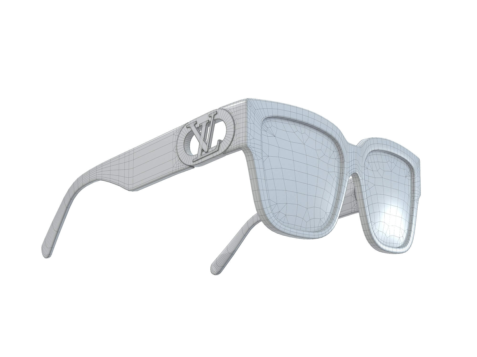 Louis Vuitton Link PM Square Sunglasses - 3D Model by 3dmonk
