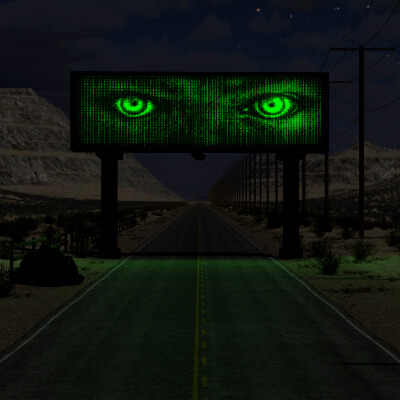 Always Watching Billboard by 3DPixelPantry