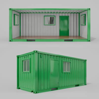 20ft Modified Shipping Container Room
