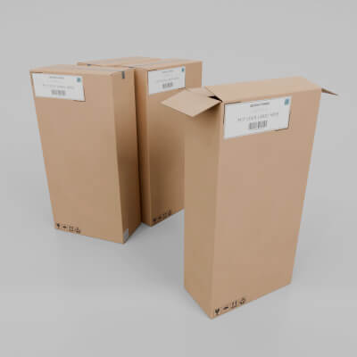 Cardboard Box R-248 - Rigged and Customizable