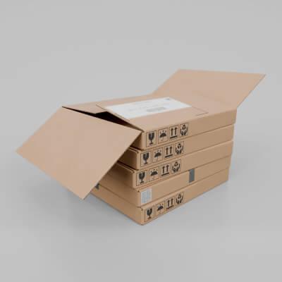 Cardboard Box R-440 - Rigged and Customizable