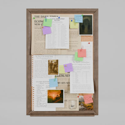 Customizable Classic Tall Wooden Wall Cork Board