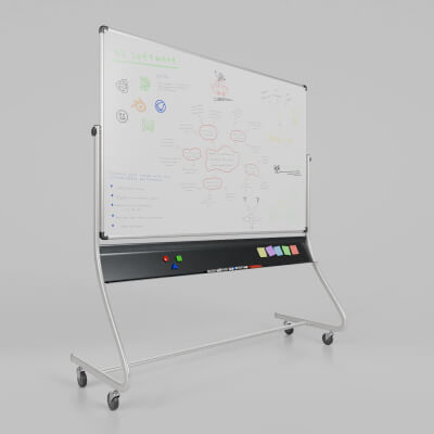 Customizable Double-Sided Metal Rectangular Whiteboard