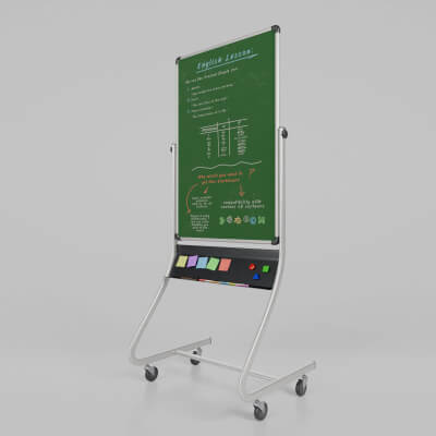 Customizable Double-Sided Metal Tall Greenboard