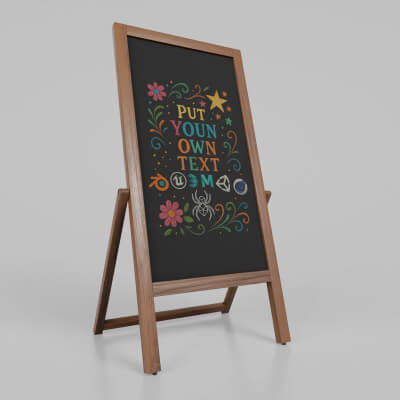 Customizable Double Sided Wooden Chalkboard Sign