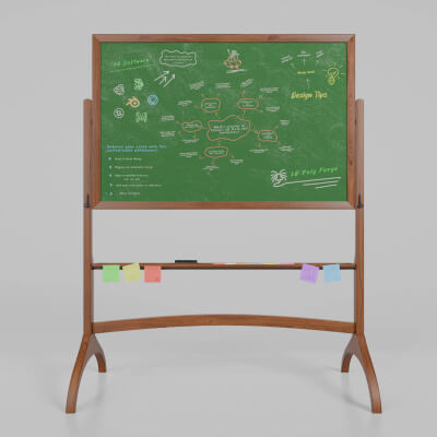 Customizable Double-Sided Wooden Greenboard Writing Board