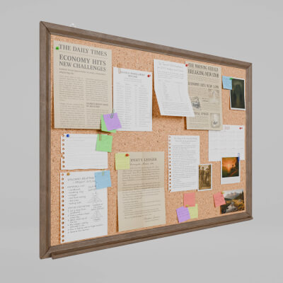 Customizable Wooden Wall Cork Board Classic Pin Board