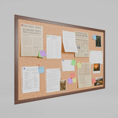 Customizable Wooden Wall Cork Board Office Pin Board