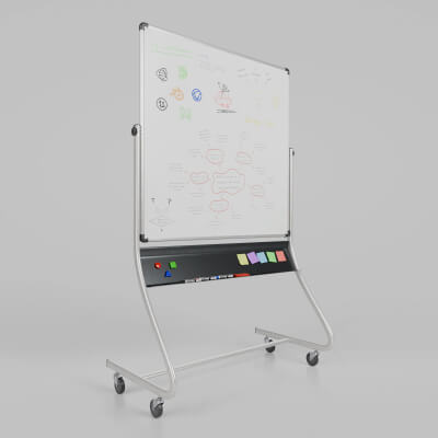 Double-Sided Whiteboard - Customizable Square Writing Board
