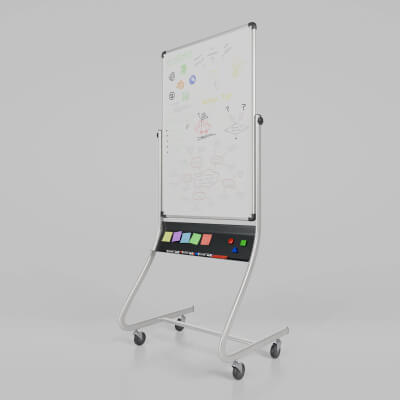 Double-Sided Whiteboard - Customizable Tall Writing Board