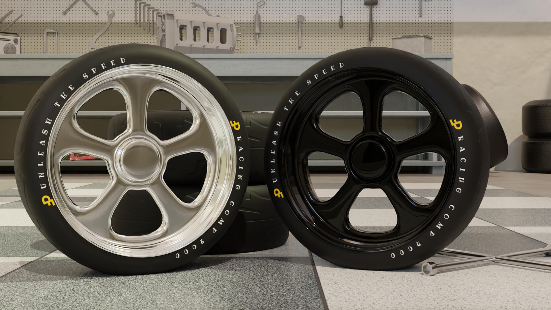 High-Detail Racing Car Wheel for Games and Rendering 3D Model by ...