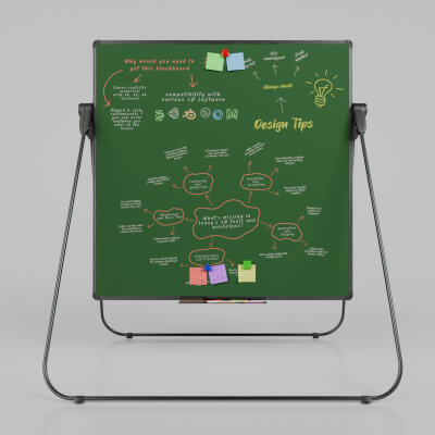 Modern Greenboard - Customizable Square Writing Board 3D Model by ...