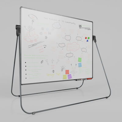 Modern Whiteboard - Customizable Rectangular Writing Board