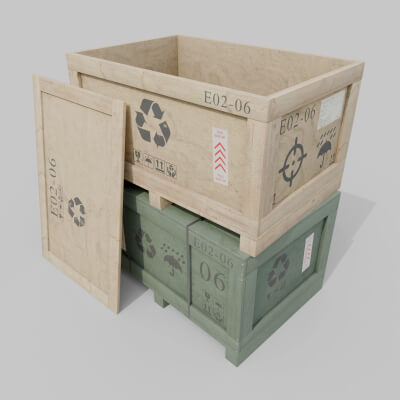 Regular Wooden Crate - Customizable Shipping Box