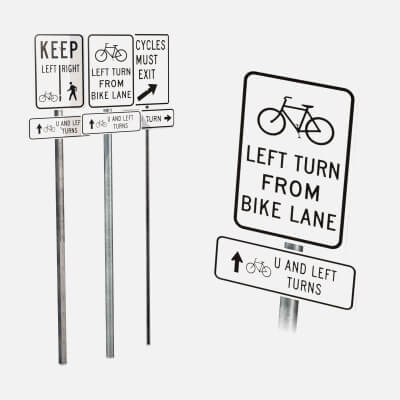 Road Signs - Bicycle Facilities Sign Assembly