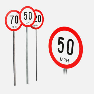 Road Signs - Speed Limits mph