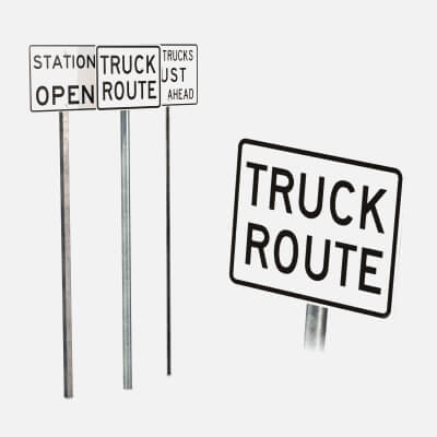 Road Signs - Truck And Weigh Stations