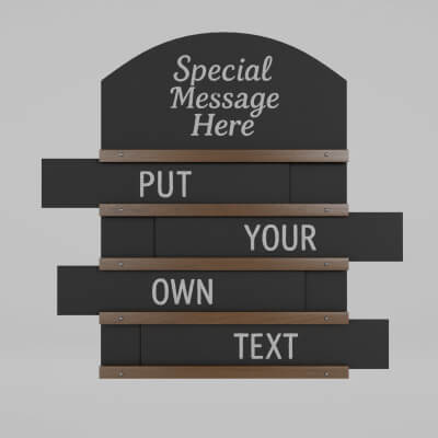 Wall-Mounted Blackboard - Customizable Sliding Boards