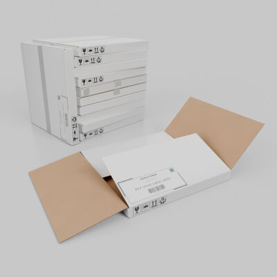 White Cardboard Box R-550 - Rigged and Customizable