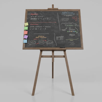 Wooden Blackboard - Customizable Rectangular Chalkboard