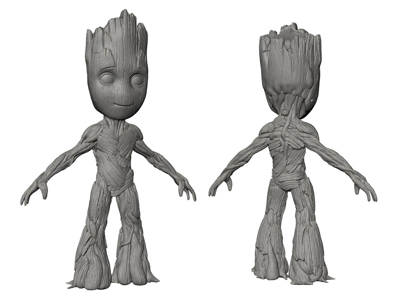 Baby Groot Statues - 3D Model by 3DPrintingDesigner