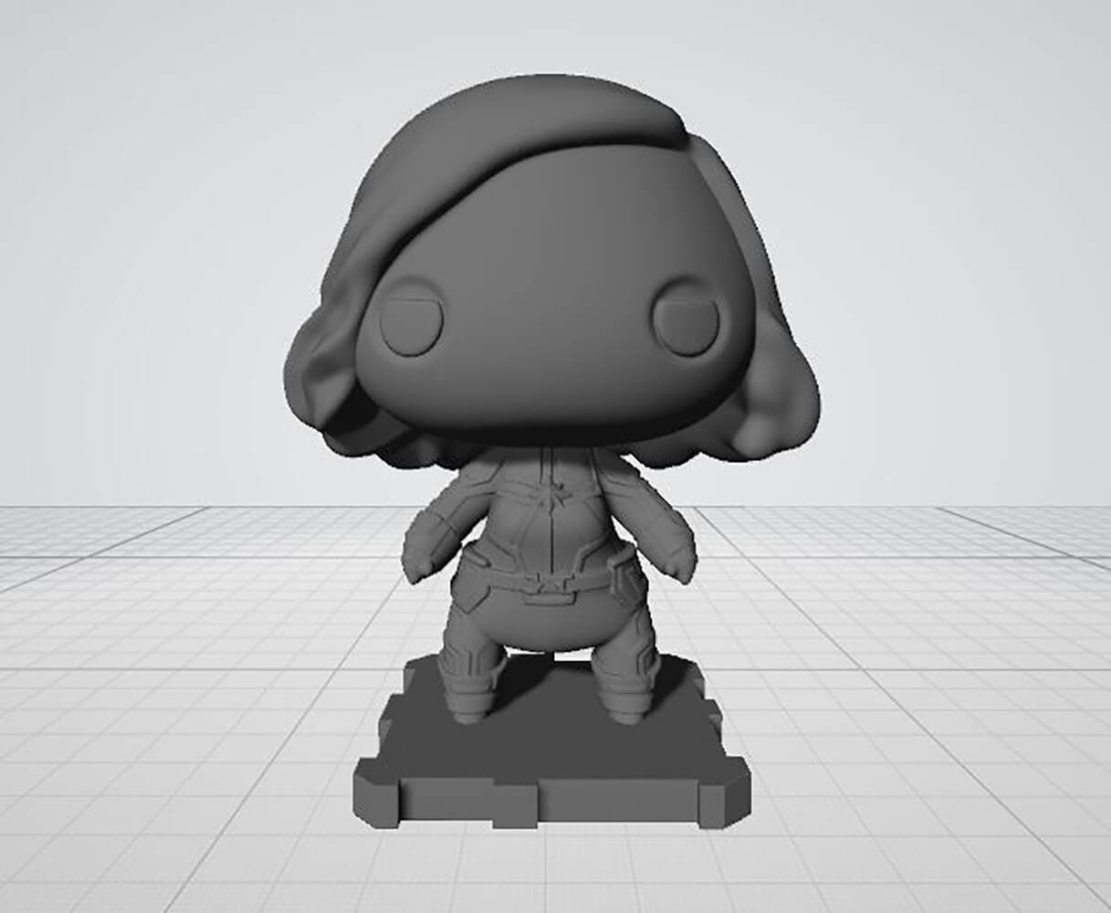 Captain Marvel - 3D Print Model by 3DPrintingDesigner