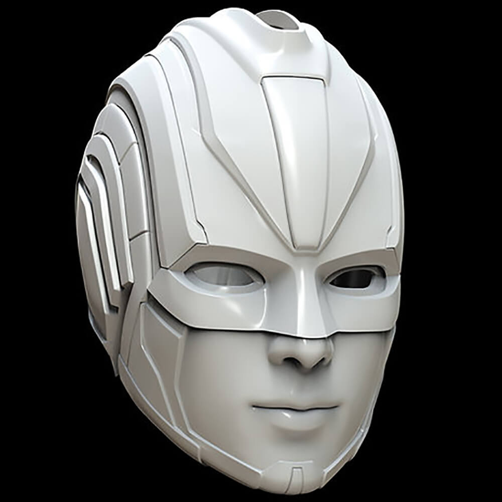 Captain Marvel 2019 Helmet - 3D Model by 3DPrintingDesigner