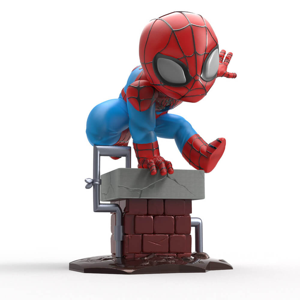 Chibi Spiderman - 3D Print Model by 3DPrintingDesigner