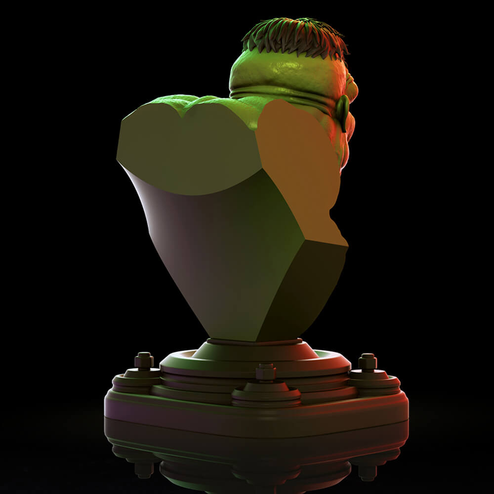 Hulk Bust (Hulk Bust) - 3D Model by 3DPrintingDesigner