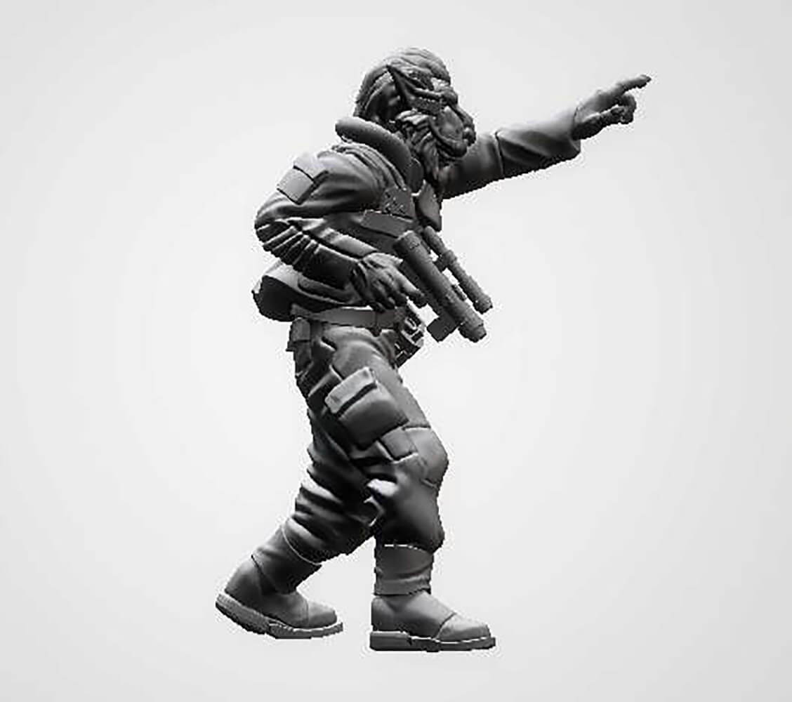 Insurgent Field Commander - 3D Model by 3DPrintingDesigner