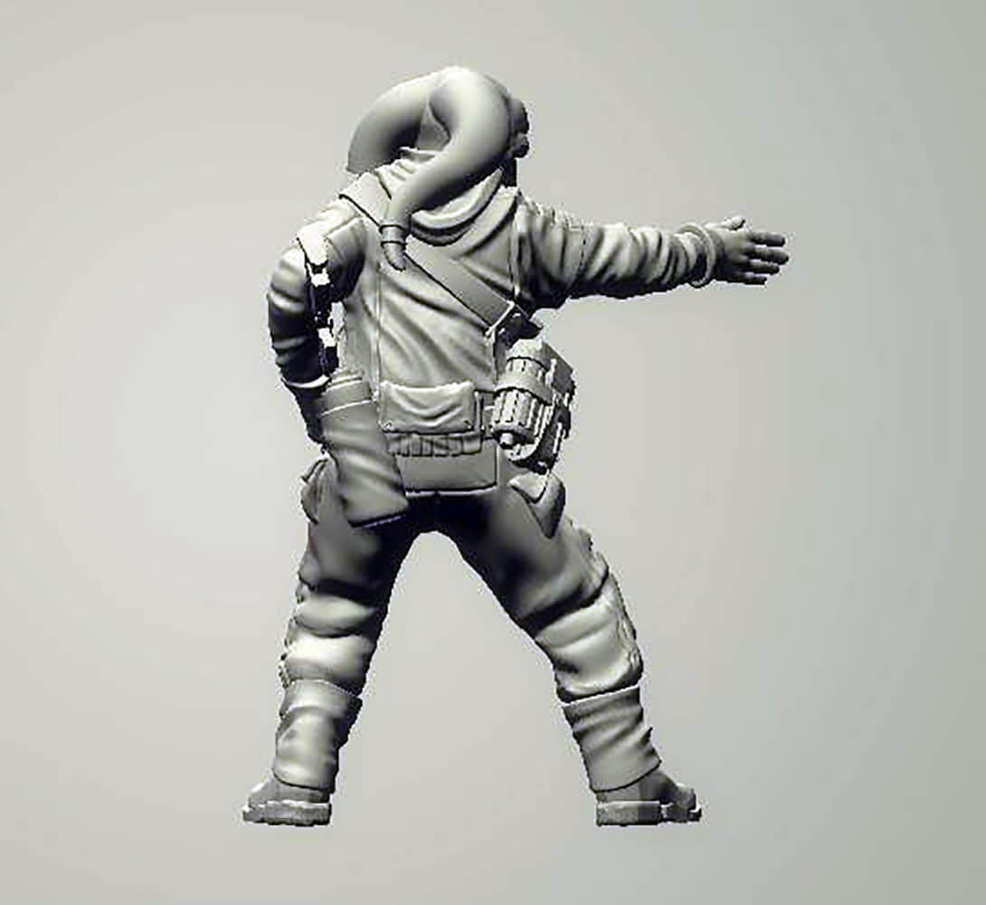 Insurgent Squad Leader - 3D Print Model by 3DPrintingDesigner