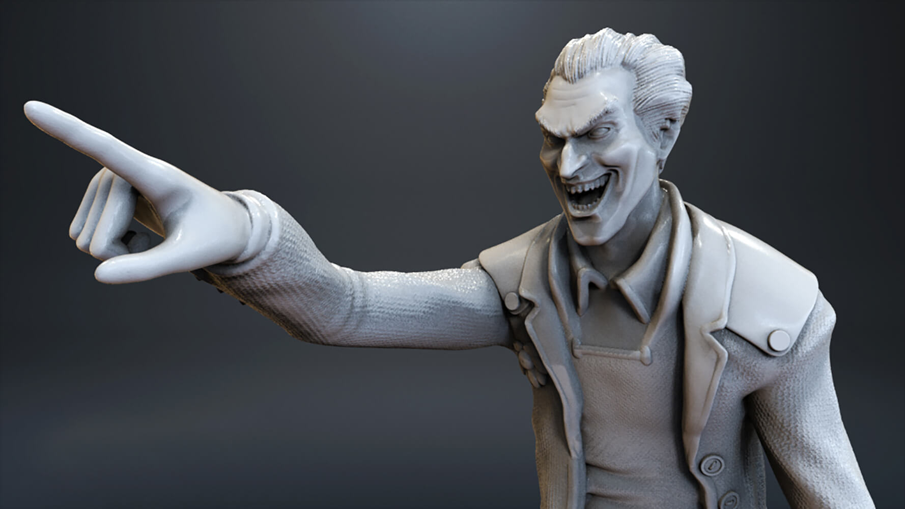 Joker Statue 3D Print Model by 3DPrintingDesigner