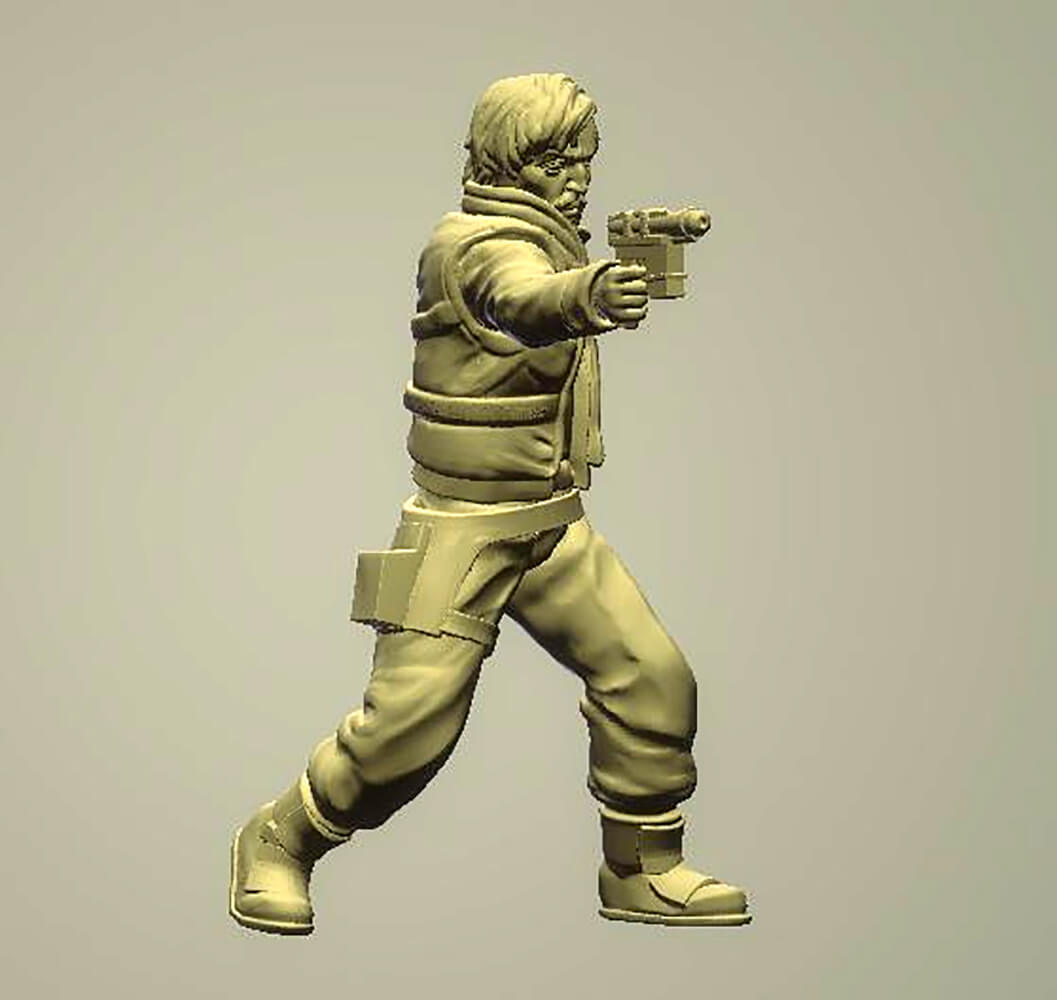 Rebel Captain - 3D Model by 3DPrintingDesigner