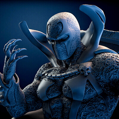 Spawn Figure - 3D Model by 3DPrintingDesigner