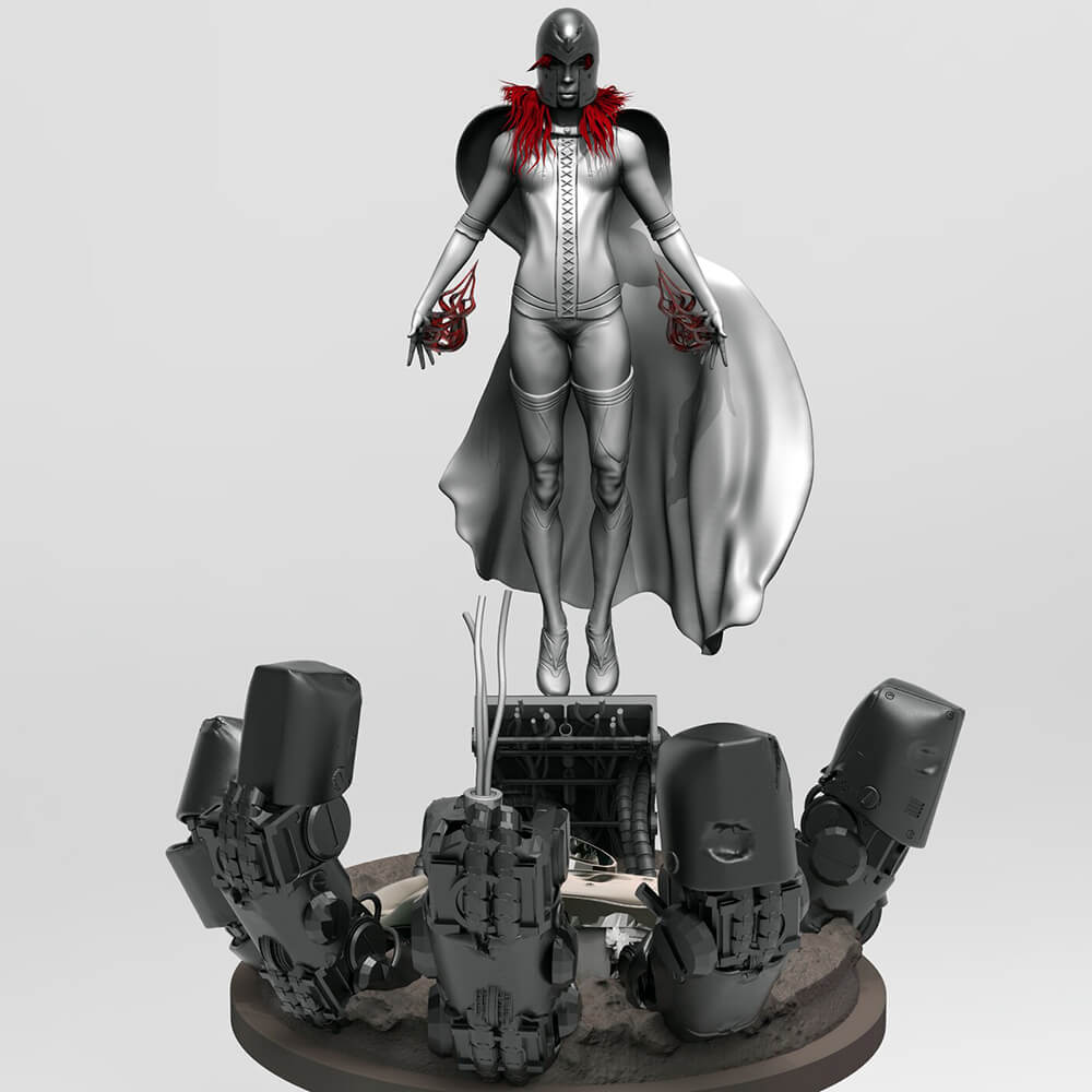 Wanda - Scarlet Witch 3D Print Model by 3DPrintingDesigner