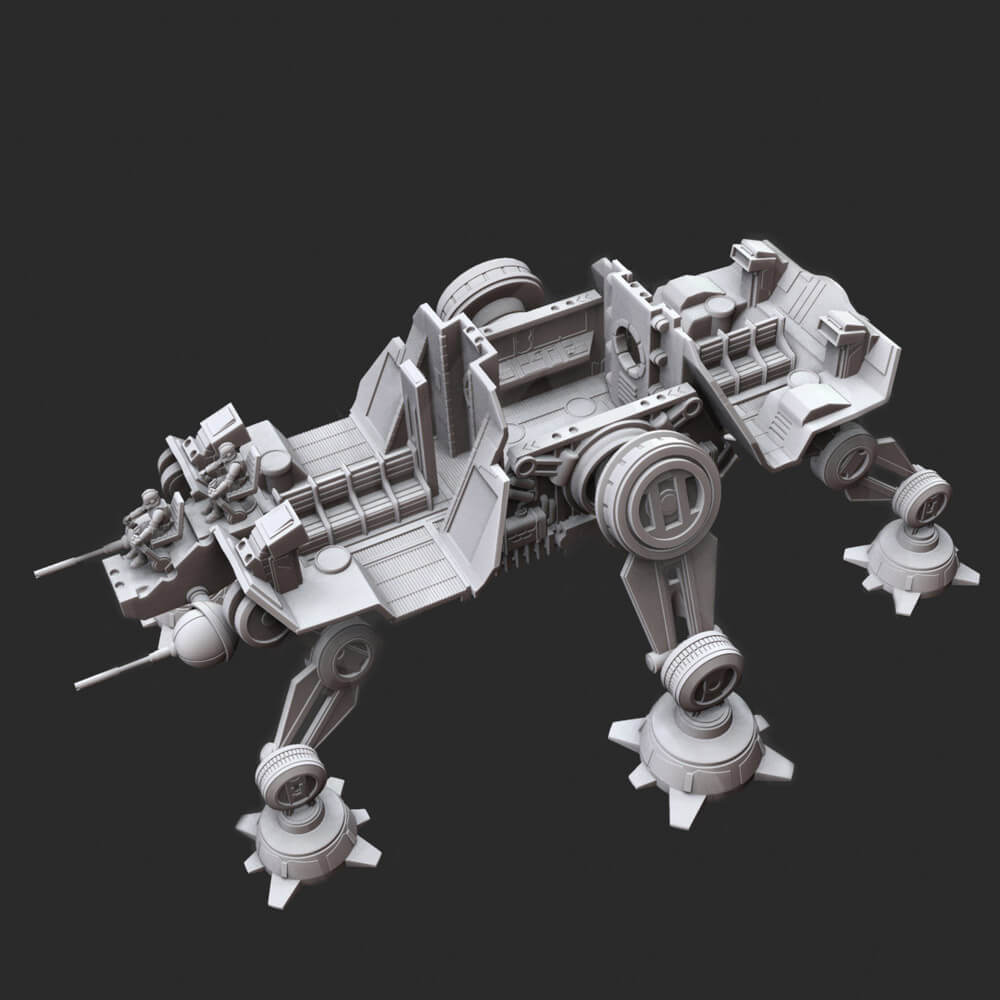 AtTe Star Wars 3D Model by 3dprintmodel91